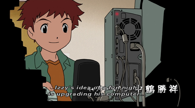 Izzy's idea of a fun night is upgrading his computer